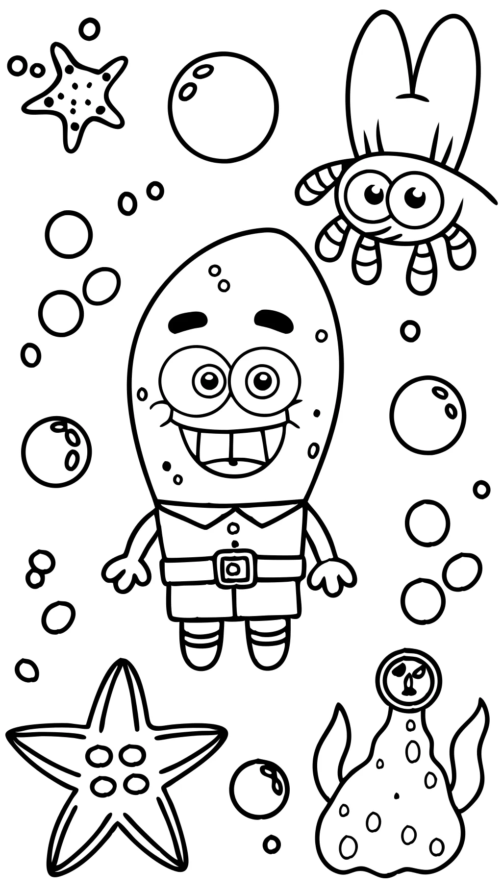 free spongebob printable coloring pages